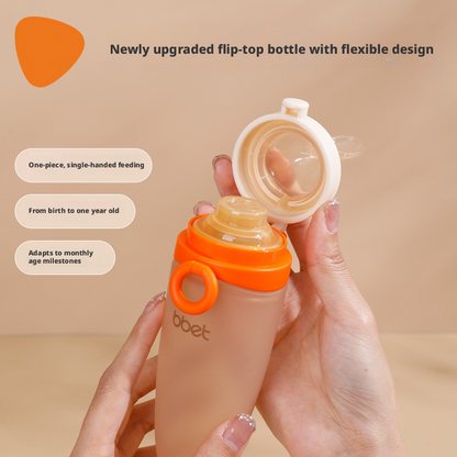 Baby Silicone Squeeze Feeding Spoon, Newborn Food Feeder for Rice Paste & Milk, Anti‑Colic Soft Baby Spoon