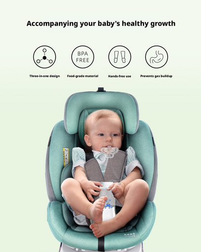 Creative Hands‑Free Baby Bottle, Wide‑Neck PP Feeding Bottle for Baby, 300ml