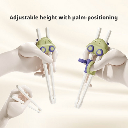 Food‑Grade Kids Training Chopsticks, 3‑Position Adjustable Palm Grip Learning Chopsticks for 2‑6 Years Old Toddlers