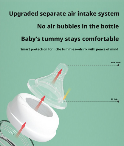 Creative Hands‑Free Baby Bottle, Wide‑Neck PP Feeding Bottle for Baby, 300ml