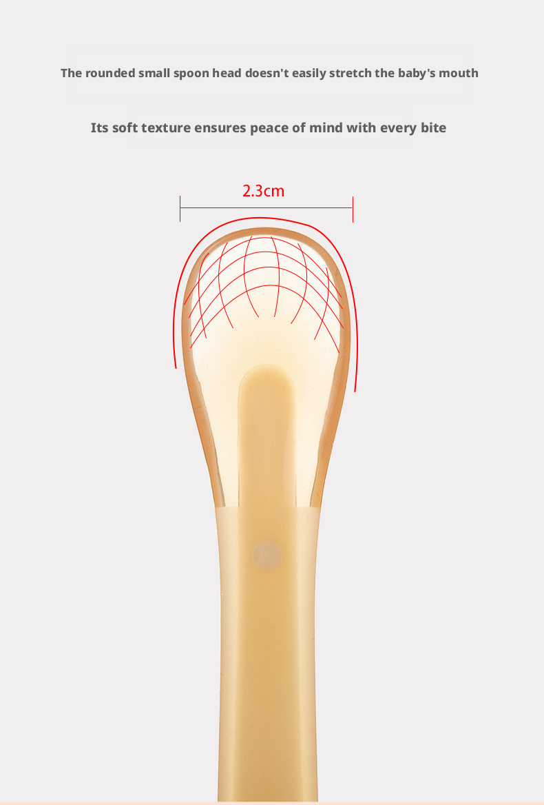 Soft Silicone Baby Feeding Spoons, Gentle Training Spoons for Newborns & Infants