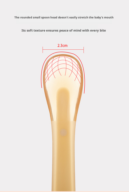 Soft Silicone Baby Feeding Spoons, Gentle Training Spoons for Newborns & Infants