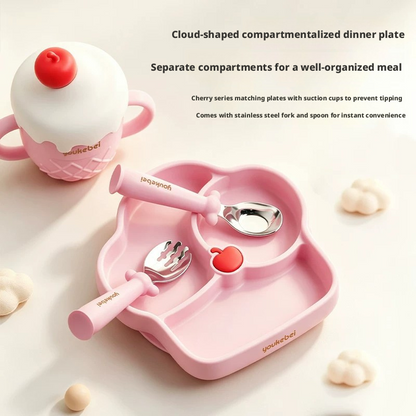 Food Grade Silicone Baby Tableware Gift Box for Newborn Full Moon 1st Birthday