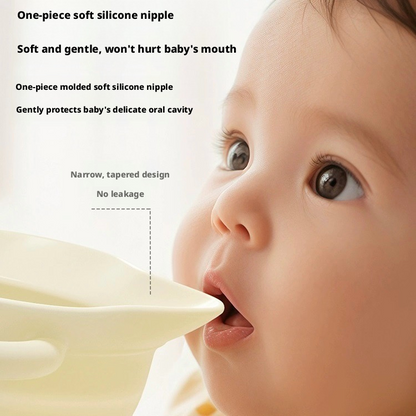 Food‑Grade Silicone Baby Suction Bowl, Foldable Cartoon Toddler Feeding Bowl for Baby Complementary Food