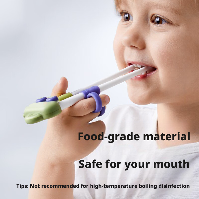 Food‑Grade Kids Training Chopsticks, 3‑Position Adjustable Palm Grip Learning Chopsticks for 2‑6 Years Old Toddlers