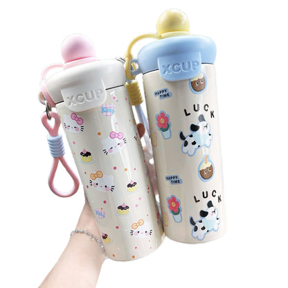 New 316 Stainless Steel Floating‑Ball Thermos Cup, Large‑Capacity Portable Coffee Mug, Stylish Water Bottle for Students