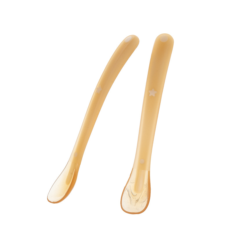 Soft Silicone Baby Feeding Spoons, Gentle Training Spoons for Newborns & Infants
