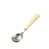 304 Stainless Steel Kids Cheese Spoon, Baby Self‑Feeding Training Spoon with Anti‑Slip Handle & Portable Storage Case