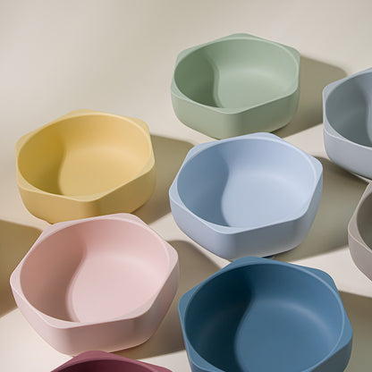 Silicone Suction Bowl for Babies, Children's Tableware, Baby Food Bowl, Anti-Drop Dining Tray for High Chairs, Training Bowl for Self-Feeding
