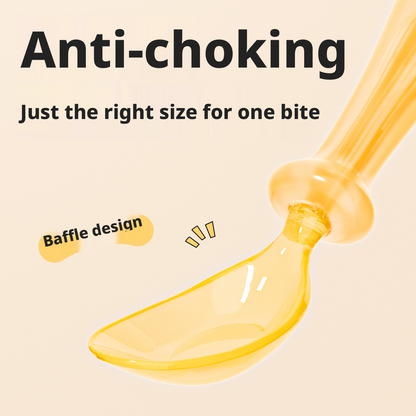 Baby Feeding Spoon, Baby Self‑Feeding Spoon for Puree & Complementary Food