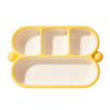One‑Piece Silicone Divided Baby Suction Plate, Self‑Feeding Training Plate for Infants