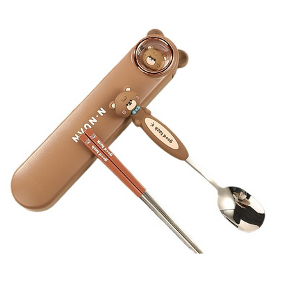 Cute Cartoon Kids Spoon, 316 Stainless Steel Baby Eating Spoon
