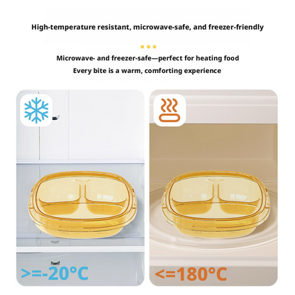 Baby Water‑Filled Insulated Plate, PPSU Divided Suction Toddler Plate for Self‑Feeding