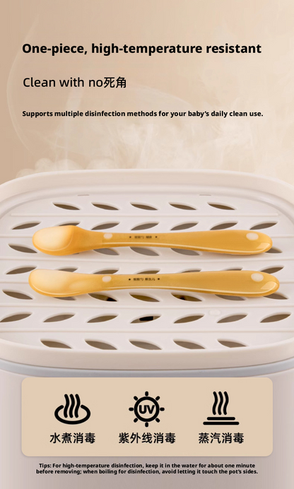 Food‑Grade Silicone Baby Spoon, Infant Feeding Spoon for Milk Water & Baby Food