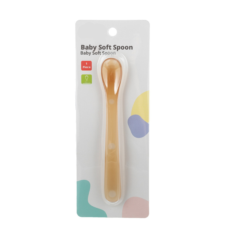 Soft Silicone Baby Feeding Spoons, Gentle Training Spoons for Newborns & Infants