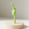 Silicone Soup Straw, Extended Detachable High Temperature Resistant Tableware Set for Kids to Have Porridge, Milk and Water