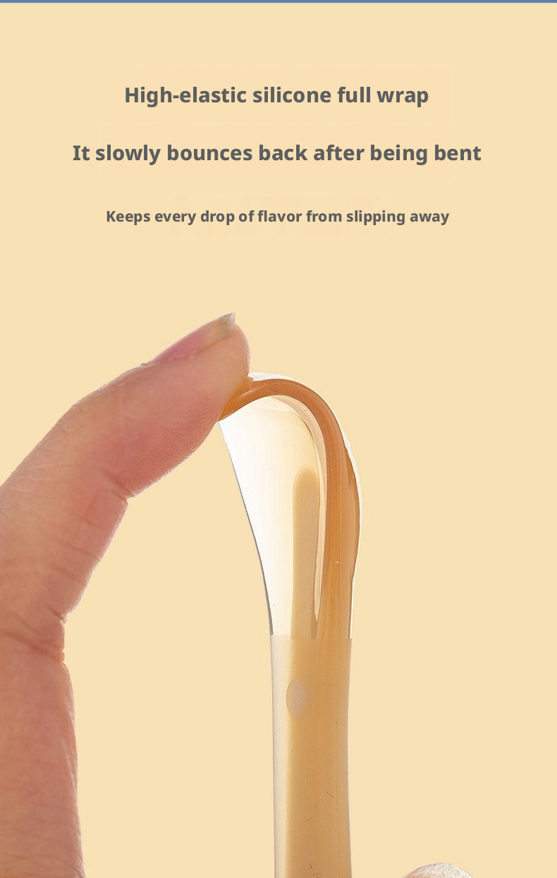 Soft Silicone Baby Feeding Spoons, Gentle Training Spoons for Newborns & Infants