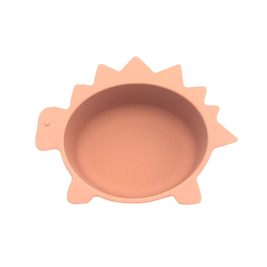 Dinosaur Silicone Baby Bowl, Kids Feeding Bowl