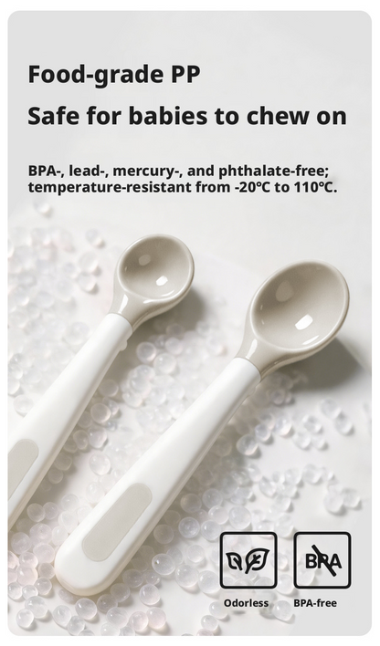 Newborn Temperature‑Sensing Spoon Set, Portable Kids Feeding Tableware Kit