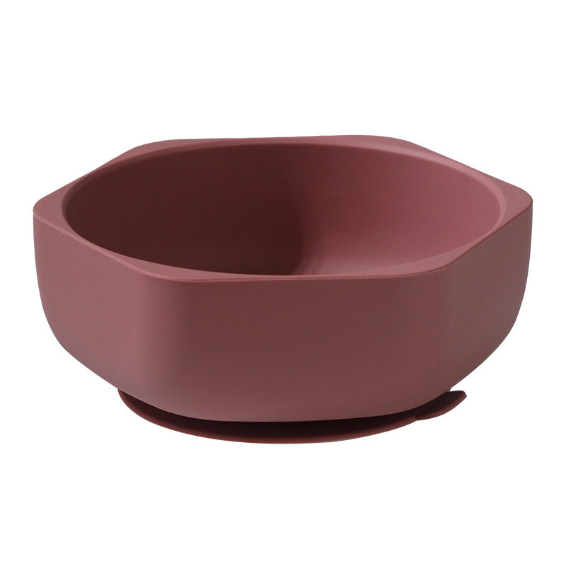 Silicone Suction Bowl for Babies, Children's Tableware, Baby Food Bowl, Anti-Drop Dining Tray for High Chairs, Training Bowl for Self-Feeding