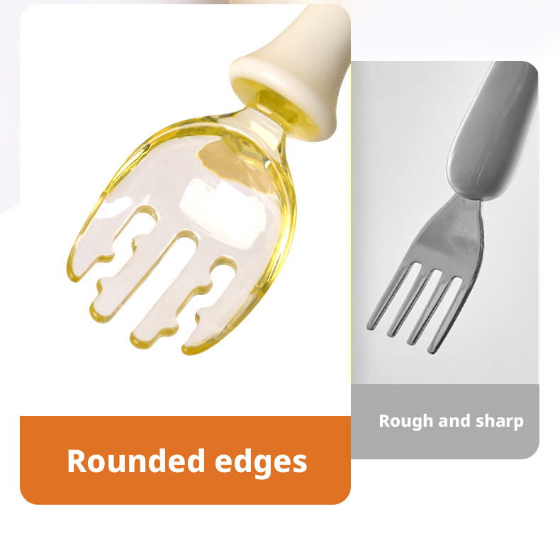 Baby Spoon & Fork Set, Self‑Feeding Training Utensils