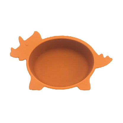 Dinosaur Silicone Baby Bowl, Kids Feeding Bowl