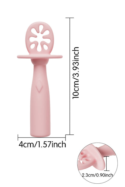 Silicone Baby Spoon, Self-feeding Spoon for Baby Liquid Food, Training Spoon, Maternity & Baby Product, Lick Spoon, Soft Supplementary Food Spoon, Integrated Design