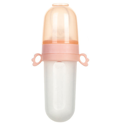 Dual-purpose Baby Multifunctional Rice Cereal Bottle & Food Feeder, Portable Fruit & Vegetable Feeding Bag, Rice Cereal Spoon for Complementary Food Feeding