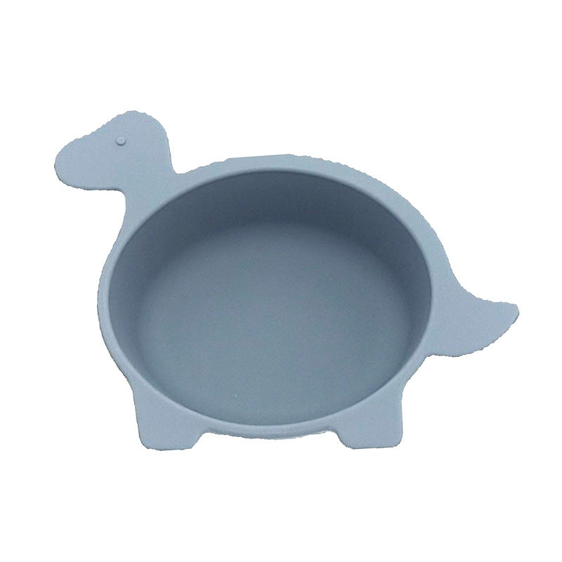 Dinosaur Silicone Baby Bowl, Kids Feeding Bowl