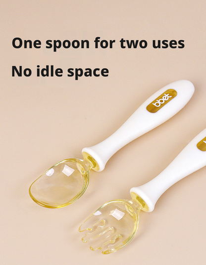 Baby Spoon & Fork Set, Self‑Feeding Training Utensils