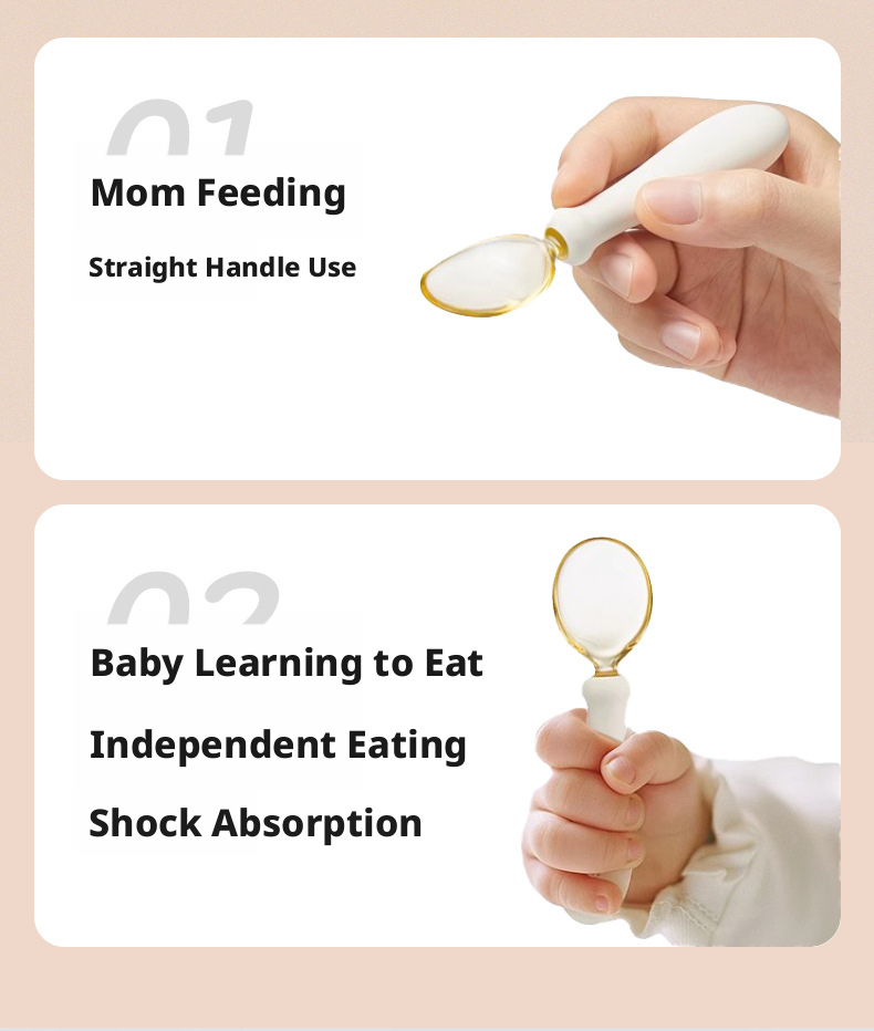Baby Spoon & Fork Set, Self‑Feeding Training Utensils