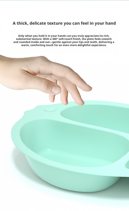 Fish‑Shaped Baby Divided Plate, Drop‑Resistant Creative Toddler Feeding Tableware