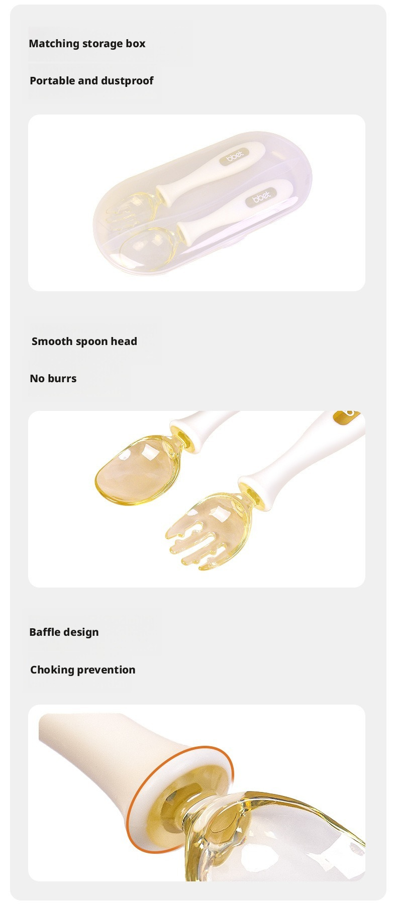 Baby Spoon & Fork Set, Self‑Feeding Training Utensils