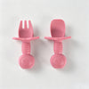 Silicone Bear-Themed Fork and Spoon Set for Toddlers – Training Utensils for Self-Feeding and Solid Foods