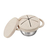 Food-grade Silicone Baby Food Bowl with Double Handles, Leak-proof, Special for Infants, Amazon Stainless Steel Children Feeding Tableware