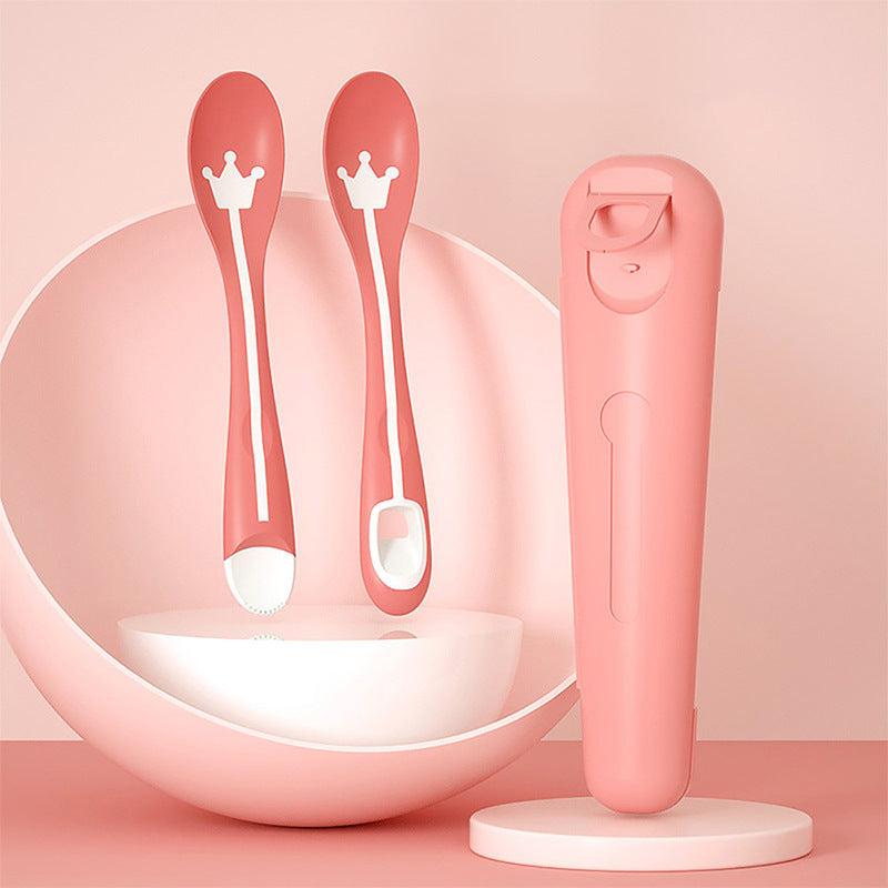 Baby Spoon, Kids Fruit Scraper Spoon, Toddler Food Supplement Spoon with Peeling Function, Feeding Tableware, Multi-functional Detachable & Washable Feeding Spoon