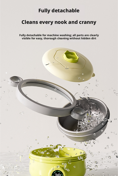 New Baby Food Bowl, Special Water-Filled Thermal Bowl for Infants, Constant Temperature, Household & Portable, with High-Definition Digital Display