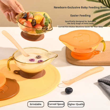 PPSU Baby Food Bowl Set, Special Small Bowl and Spoon for Newborns, for Rice Cereal and Water Feeding