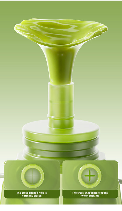 Food-grade silicone baby squeeze feeder for outdoor use, suitable for complementary food pouches, fruit puree bags and feeding porridge