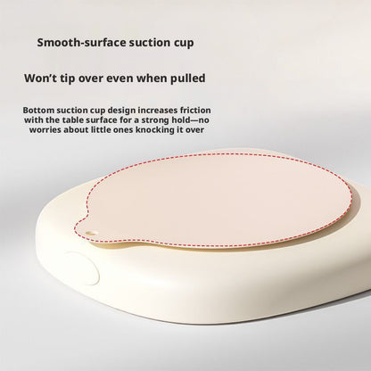 Factory wholesale liquid silicone suction divided plate, anti-spill baby food bowl, simple children tableware with suction and anti-drop design