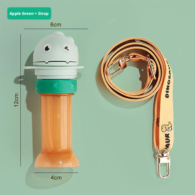 Cartoon Straw Sippy Cup for Babies, Tritan Material, Large Belly Water Cup for Kids, Children Water Bottle, Wholesale for Students
