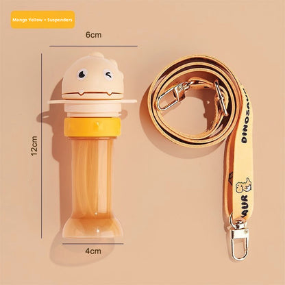 Cartoon Straw Sippy Cup for Babies, Tritan Material, Large Belly Water Cup for Kids, Children Water Bottle, Wholesale for Students