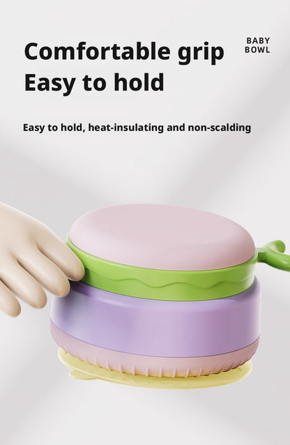 Household Stainless Steel Baby Thermal Food Bowl, Drop-Proof & Heat-Resistant Special Dining Bowl for Kids, Wholesale as Gifts