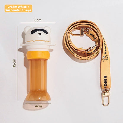Cartoon Straw Sippy Cup for Babies, Tritan Material, Large Belly Water Cup for Kids, Children Water Bottle, Wholesale for Students
