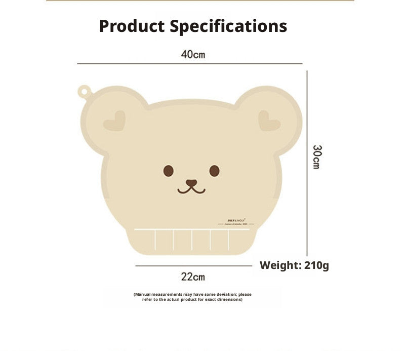 Korean-style baby silicone placemat, waterproof children's bib, portable ins-style infant eating bib and heat insulation mat