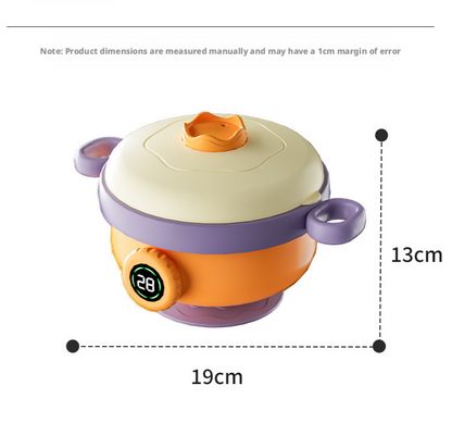 New Baby Food Bowl, Special Water-Filled Thermal Bowl for Infants, Constant Temperature, Household & Portable, with High-Definition Digital Display